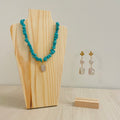 Conjunto Isabel Turquesa + Pendientes Largos
